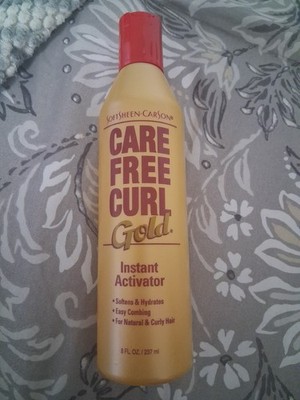 1 Bottle Soft Sheen Carson Care Free Curl Gold Instant Activator 8oz New FREE SH