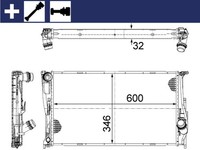 Mahle CR 1083 000S KüHler, MotorküHlung FüR BMW