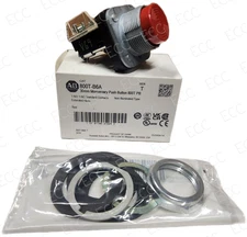 New Allen-Bradley 800T-B6A * Momentary Push Button, Red