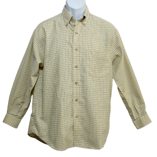 yellow and grey plaid shirt