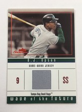 2005 Fleer Showcase B.J. Upton Sticks Game Used Jersey Relic Card AR13