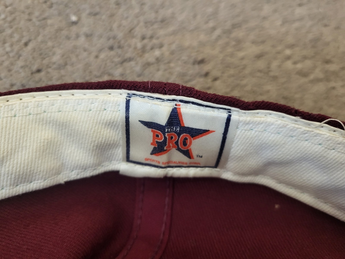 Gorra de béisbol The Pro MLB Phillies ajustada de lana granate talla 7 1/2 de colección - Imagen 7 de 9