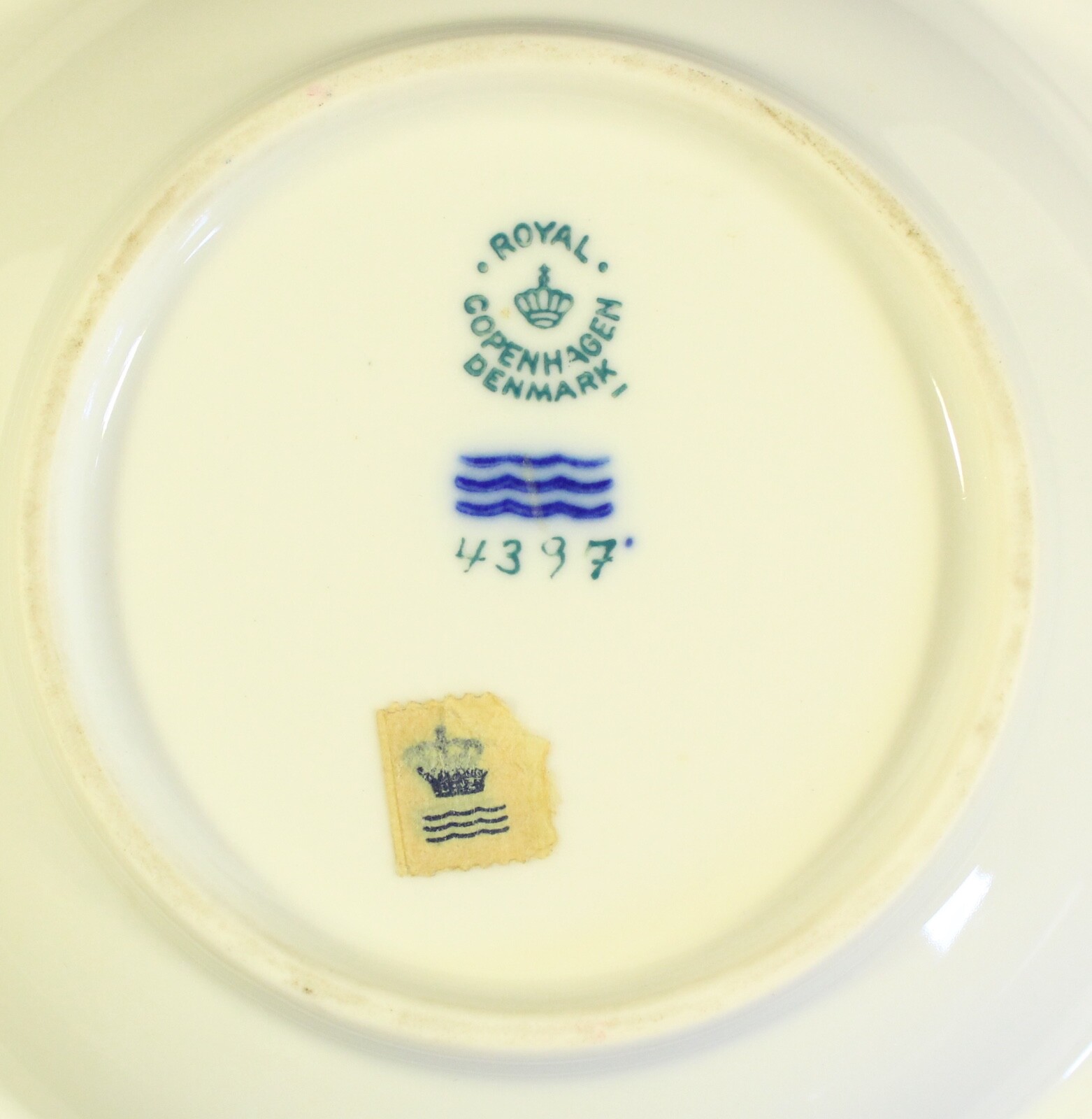 Royal Copenhagen no. 12484 White Fluted Bowl Plate Dish RARE eBay