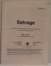 Alternity RPG Salvage RPGA Adventurer's Guild Module EXCELLENT RARE TSR Retailer