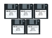 Akai S5000 / S6000 Set of Five Floppy Disks Violas 3 SH1123