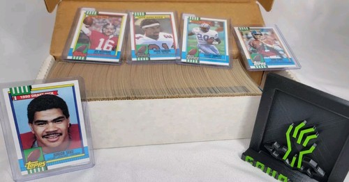 1990 Topps Football 528 Card Complete Vintage Set w/Montana, Aikman, Elway NM+ - Picture 3 of 3
