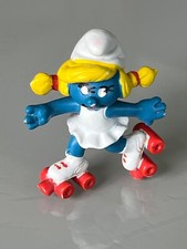 Figurine - Schtroumpf - Schtroumpfette patins à roulettes rollers (1980) - BE