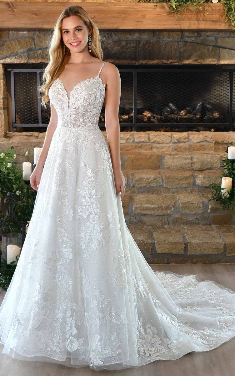 stella york ivory wedding dress #7404 - stella york fit and flare
