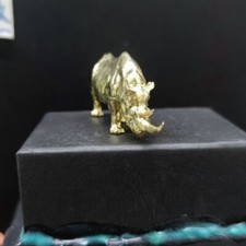 Copper Rhino Handmade All Copper Wenzhen Ornament Paperweight Pen Holder Gift