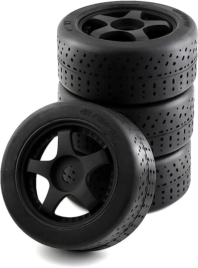 Pneus de rodas 100mm 42 de largura 2,9” 5 raios 17mm hex para Arrma Infraction 6s BLX BK - Imagem 3 de 3