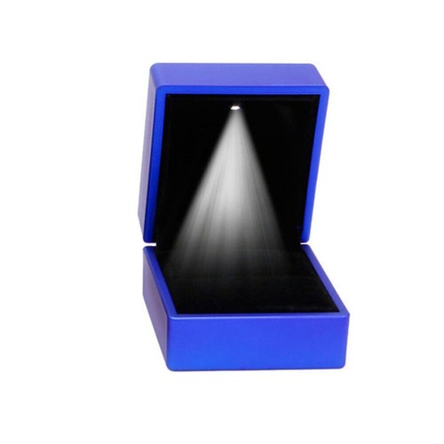 Ring Box LED Light Proposal Engagement Jewelry Case Wedding Classical Gift Box - 第 30/32 張圖片