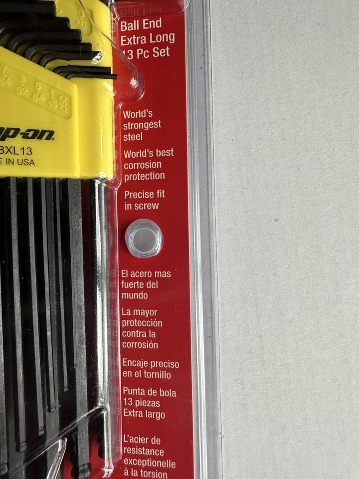 Snap-on  Hex Wrench Set. SAE Extra-long 13 Pc Set - Image 2 of 4