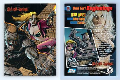 Barb Wire #59 Topps 1996 Bad Girl Beginnings Cover #5 Trading Card