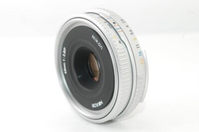 AiニッコールP45mmf2.8（シルバー） Near Mint Nikon Ai-s Nikkor 45mm f/2.8 P Silver MF Pancake Lens
