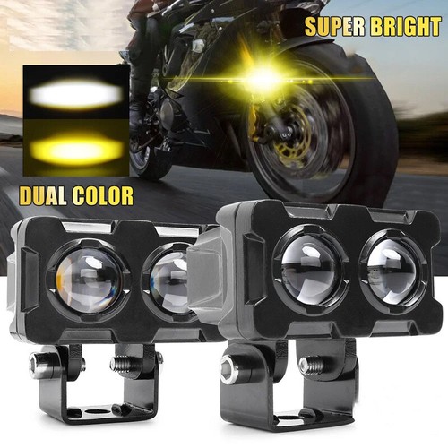 2PCS Motorcycle LED Driving Fog Light Spotlight Fog Lights Work Light Dual Color - Bild 21 von 22