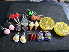 various food & drink earrings