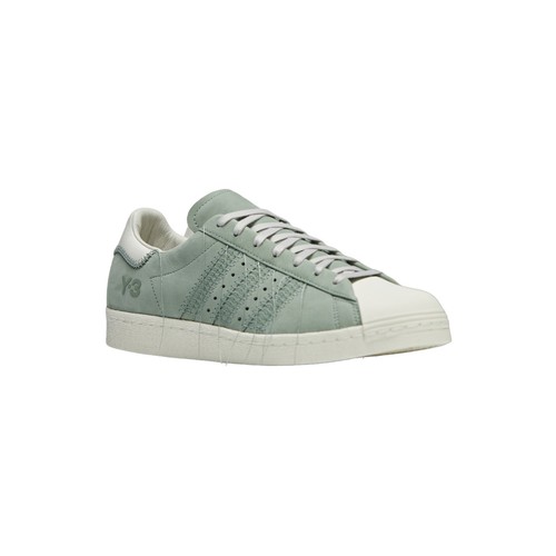 Adidas Y-3 Yohji Yamamoto Cuero Verde Superstar Tenis IG0801 Nuevas $330 - Imagen 4 de 8