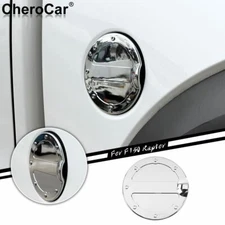 Triple Chrome ABS Fuel Tank Gas Door Cap Cover For Ford F-150 F150 Parts 2009-14