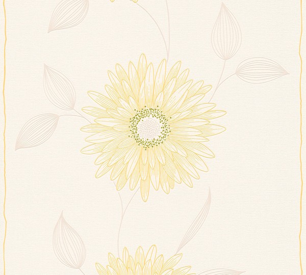 A.S. CréAtion Vliestapete Viora Beige Braun Weiß Floral Blumen 133816-image