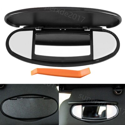 Schwarz Sonnenblende Spiegel Für Mini Cooper R55 R56 R57 R58 R59 R60 R61 07-14 w