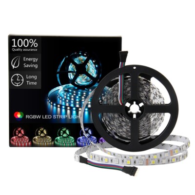 5M RGBW LED Strip Lights RGB+Cool White Adhesive Light for Home Room Party Decor