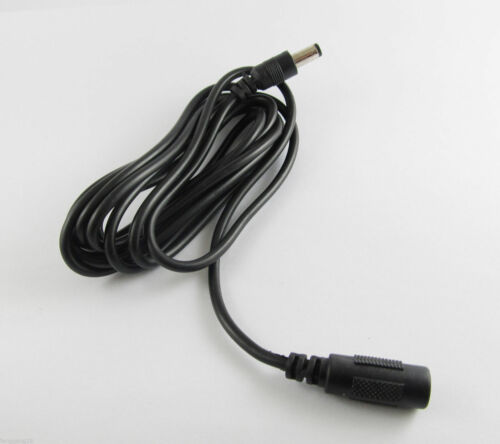CCTV DC Power 5.5mm x 2.1mm Female To Male Plug Cable Adapter Extension Cord 2M - Picture 3 of 3