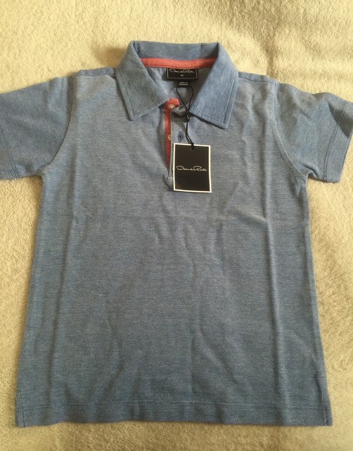 Oscar de la Renta Boy's Heathered Polo Shirt Sz. 6years Blue | eBay