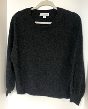 Velvet by Graham & Spencer Women's Sweater 100% Cashmere Grey Small