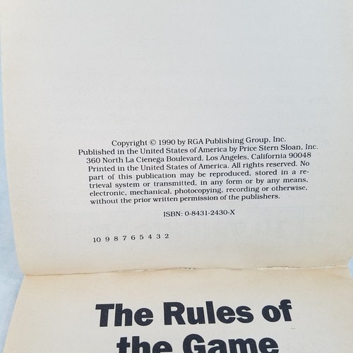 Baseball: The Rules of the Game - 1990 Trade Paperback by Jennifer Sakurai - Foto 9 di 11