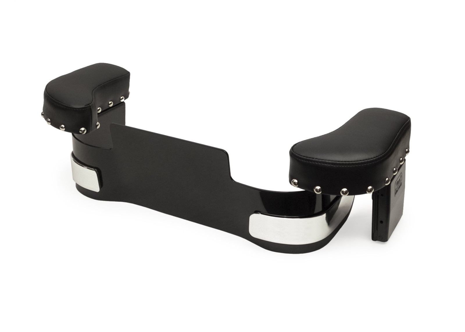 MOTORCYCLE REAR SEAT ARMREST/ W STUDS & CUPHOLDER - Extra Wide 17 ...