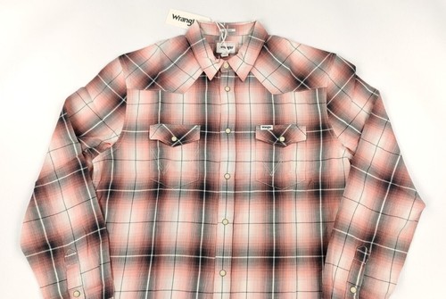 Camisa Wrangler Hombre Camisa Western Manga Larga Coral Lantana Ajuste Regular T. L - Imagen 2 de 7