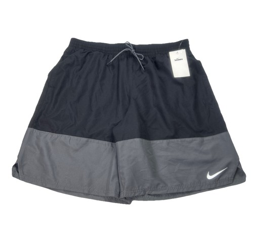 NIKE Men’s Swim Trunks Shorts NESSB450-001 Mesh Brief Liner Black Size XL NWT