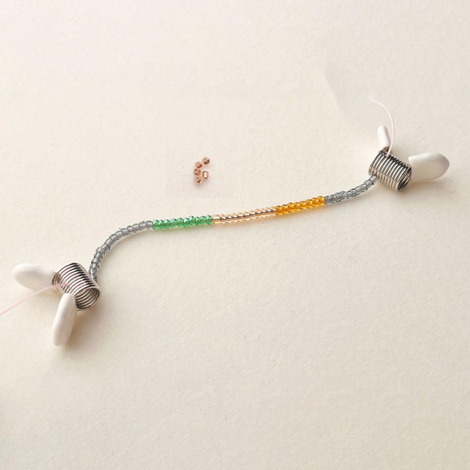 2x Bead Stoppers Craft Bead Stopper Spring Tool for Jewelry Pendant