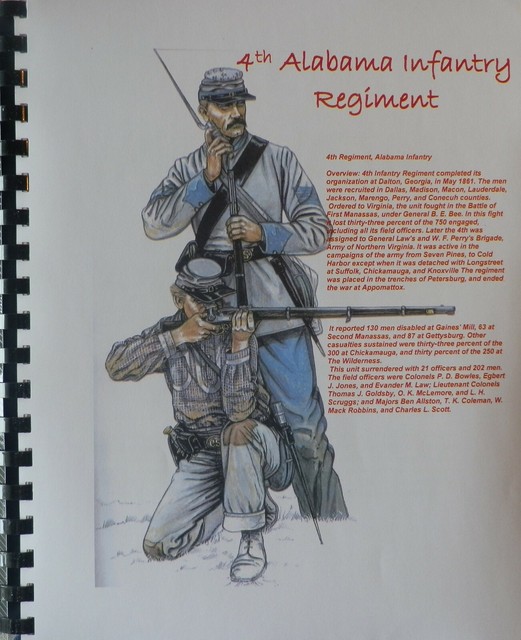 Civil War History of the 4th Alabama Infantry Regiment eBay