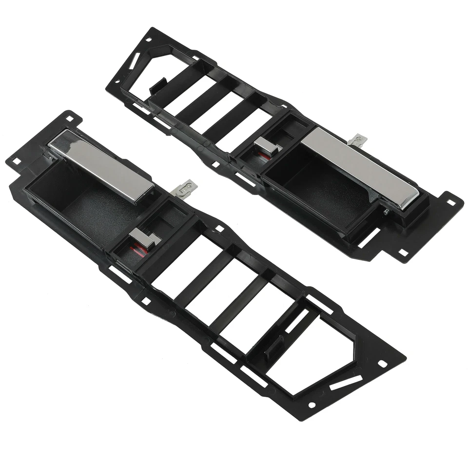 Front Interior Door Handles Set For 1988-1994 Chevy GMC C1500 K1500 Chrome Lever - Image 2 of 4