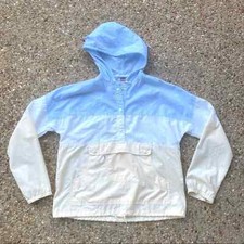 Women's Vintage Rare Levi s 80s White Tab Colorblock Windbreaker Deadstock M