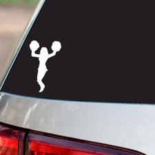 Cheerleader Sticker Cheerleading game all chrome and regular vinyl colors