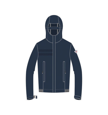 Veste De Ski Rossignol SKPR 2.5L Avec Capuche - Homme - Bleu Blue Jay - Neuf