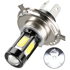 Motorcycle H4 HS1 LED Bulb 6000K White Headlight LED Hi-Lo Beam Light Lamp Bulbs