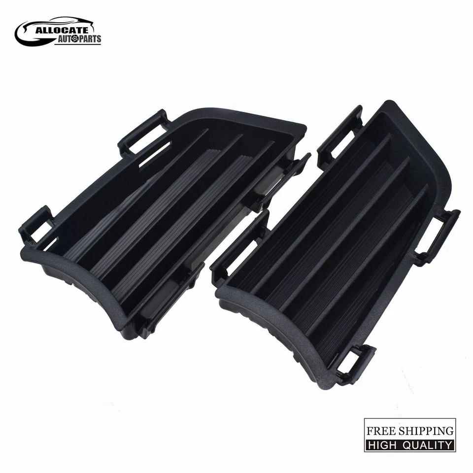 Bumper Grille Set For 2005-08 Pontiac Vibe Black Front Outer 88974246 88974247 - Image 3 of 4