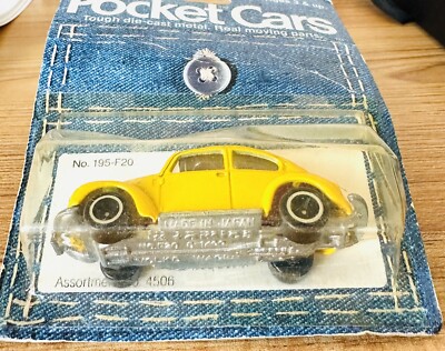Vintage Tomy Pocket Cars No 195-F10-1 Super Bug MOC 1974