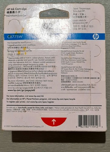 HP 02 Light Magenta Genuine Ink Cartridge C8721WA New but no longer in warranty - Picture 2 of 3