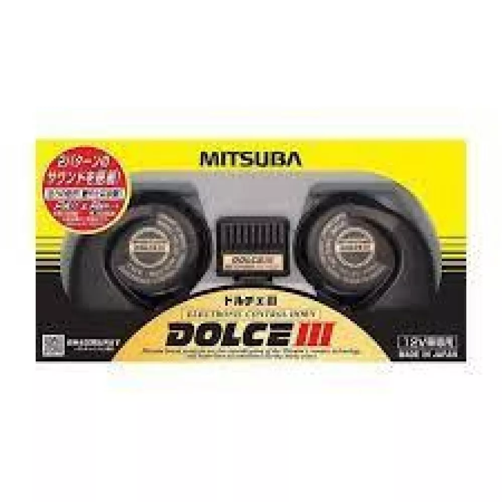 Mitsuba Dolce III HOS-07B Low Bass Sound Car Horn F/S NEW