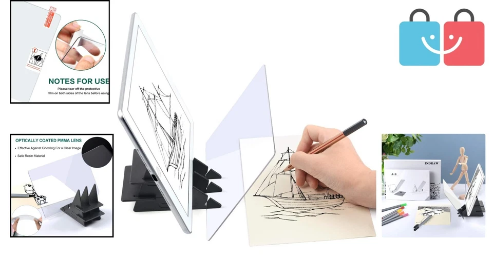 Customizable Optical Drawing Board - Ideal for Beginners, Artists & Creatives - Image 2 of 4