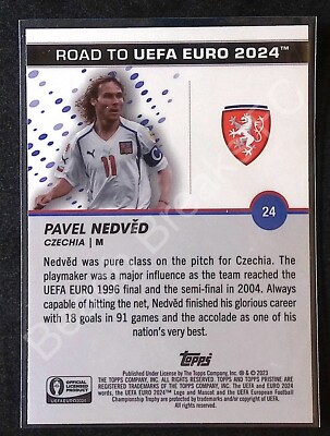 Pavel Nedvěd CZECHIA 2023-24 Topps Pristine Euro Base | eBay
