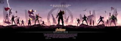 Avengers INFINITY WAR Poster Art Print BY Mondo Artist Matt