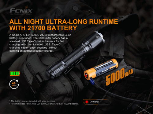 Fenix TK16 V2.0 compact 3100 lumen 380m tactical torch - Picture 5 of 11