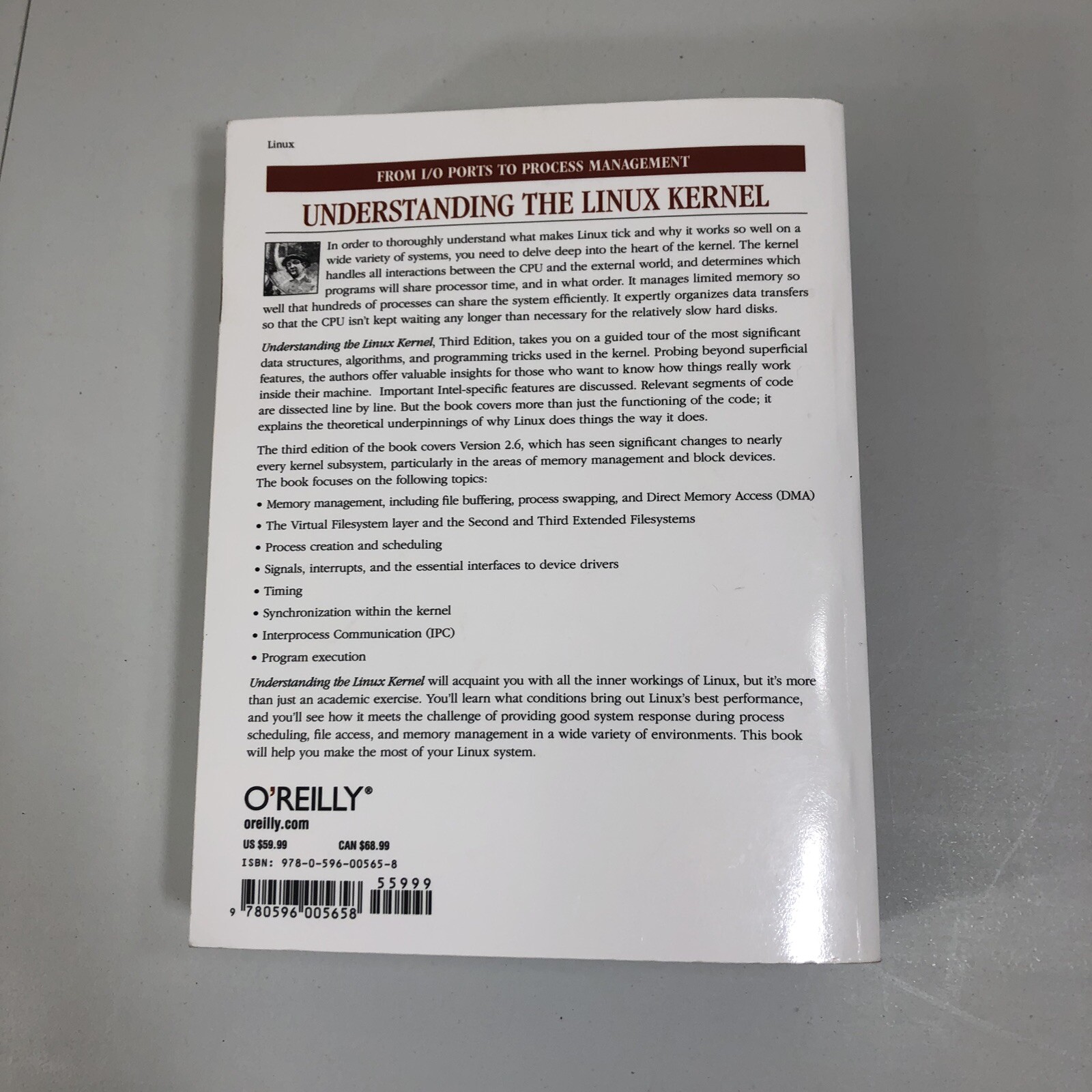 Understanding The Linux Kernel By Marco Cesati And Daniel P Bovet 2005 Paperback Revised - 