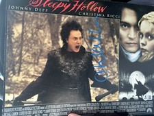 Beckett certified signed 11x14 photo Lobby Card Sleepy Hollow Christopher Walken