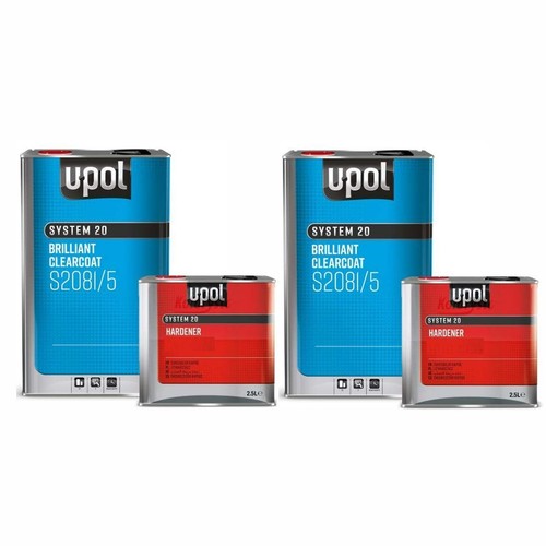 UPOL S2081 CLEAR COAT LACQUER HS 2K 15LTR KIT WITH S2030 FAST